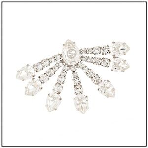 Gucci Interlocking G XL Crystal Y2K Single Luxury Maximalist Earring